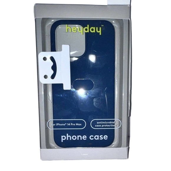 Heyday iPhone 14 Pro Max Antimicrobial Silicone Phone Case Dark Teal Open Box - Picture 1 of 1
